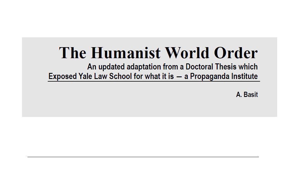 the humanist world order